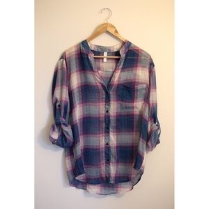 3/4 sleeve loose shirt
